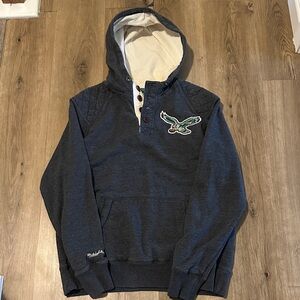 Mitchell & Ness Gray Throwbacks Eagles NFL jacket